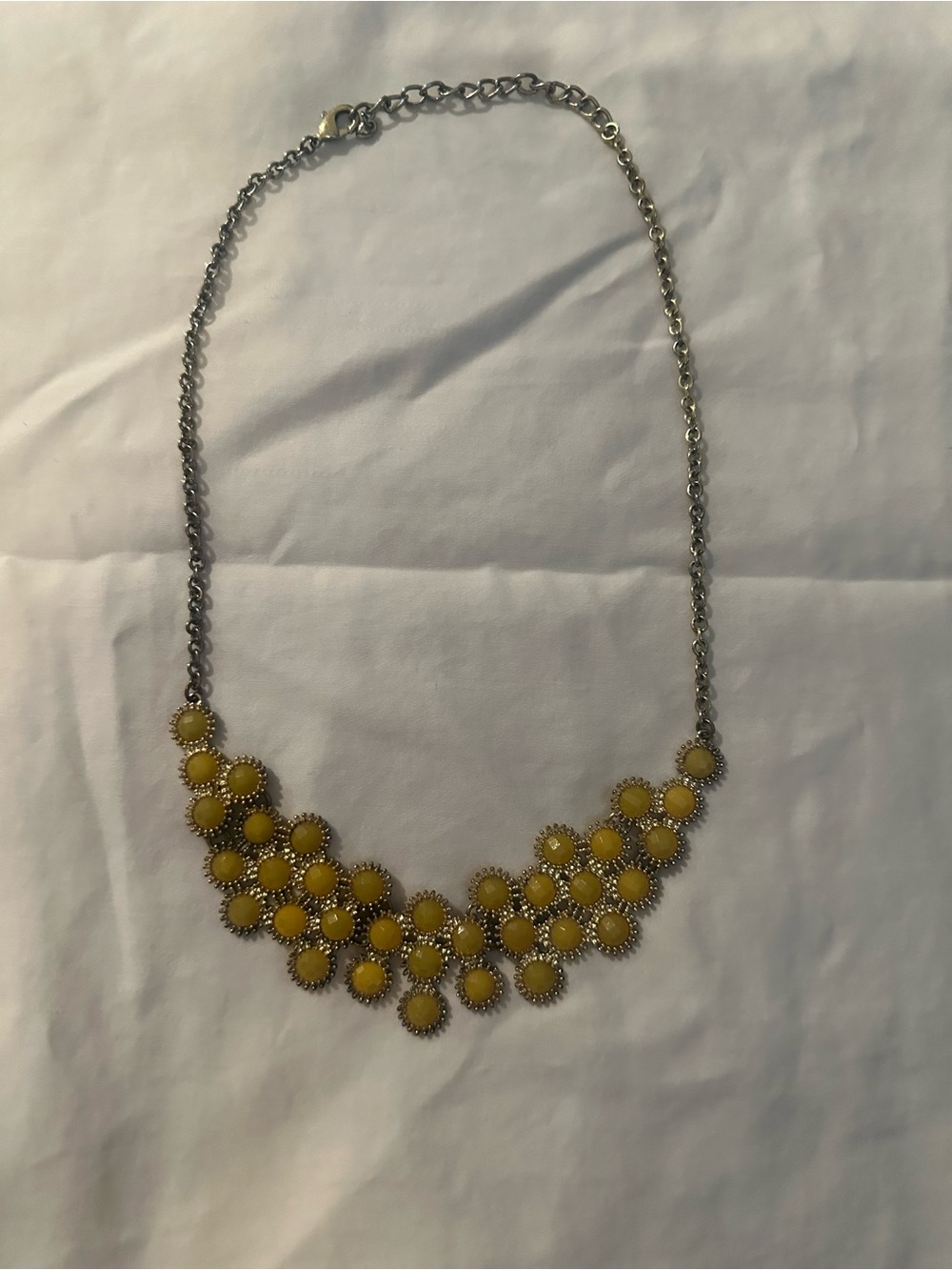 Yellow Floral Statement Necklace - Women Jewelry